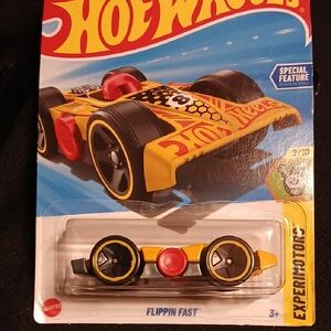 Flippin' Fast Hot Wheels Car - Yellow and Black
